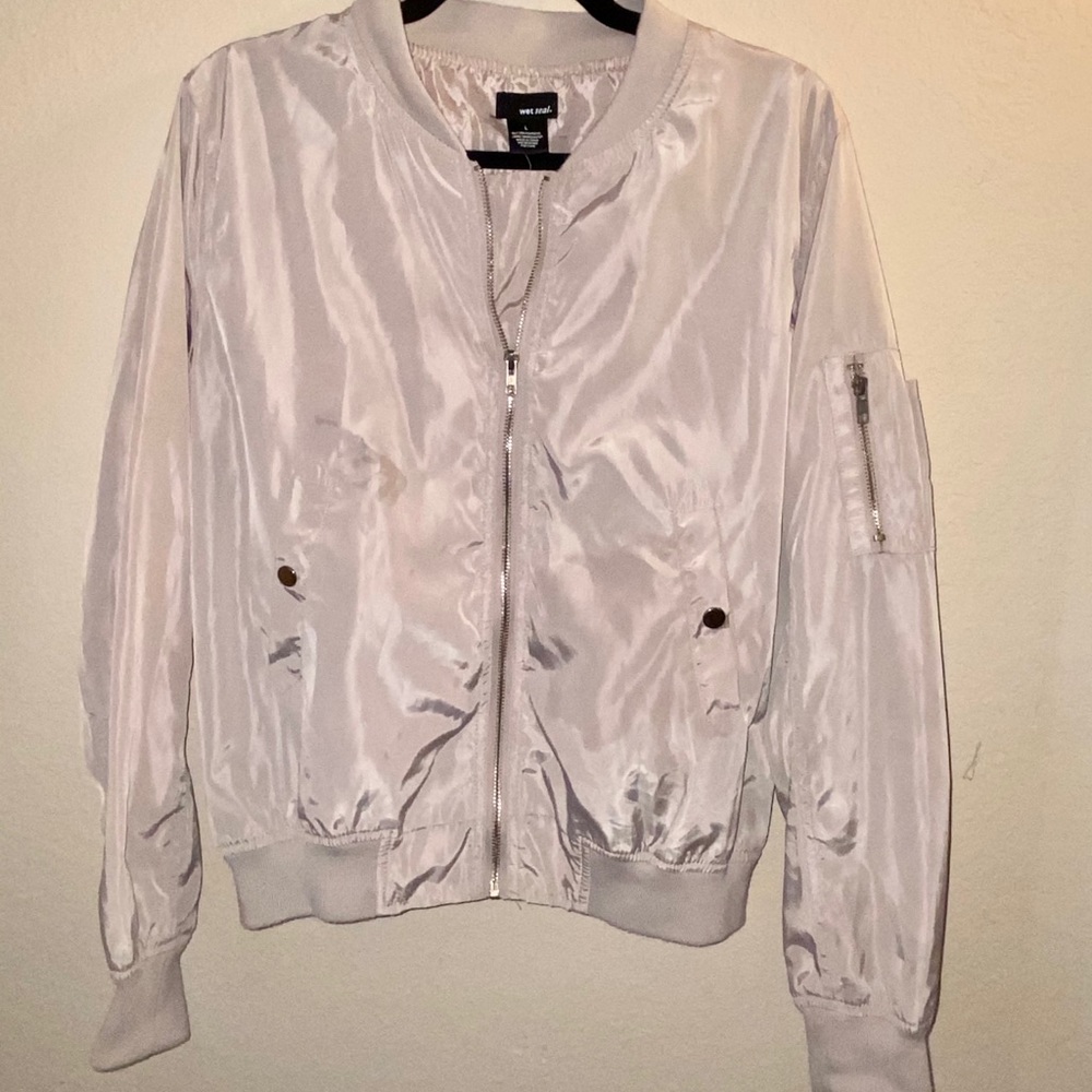 Tan bomber jacket